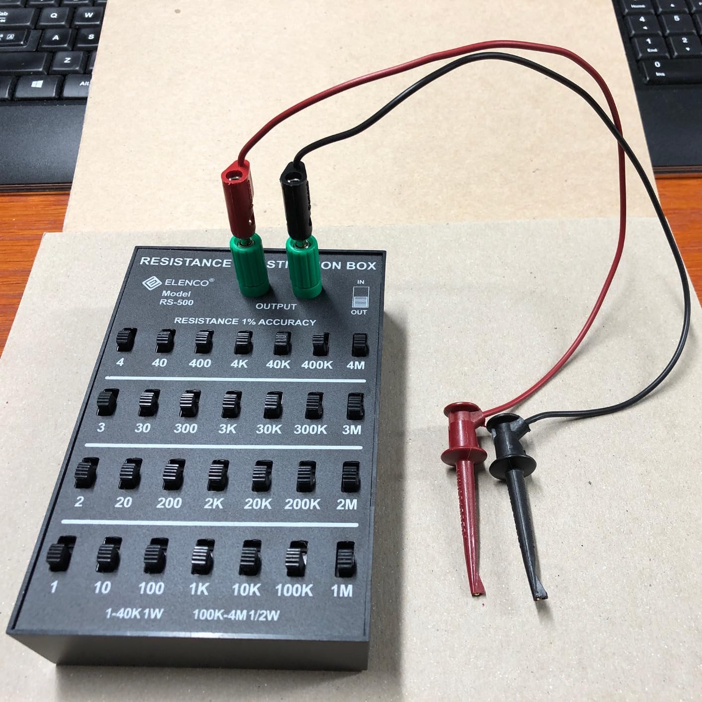 Elenco Resistance Substitution Box | Resistance Range From 1Ω To 11,111,110Ω | 1% Precision customer photo 1