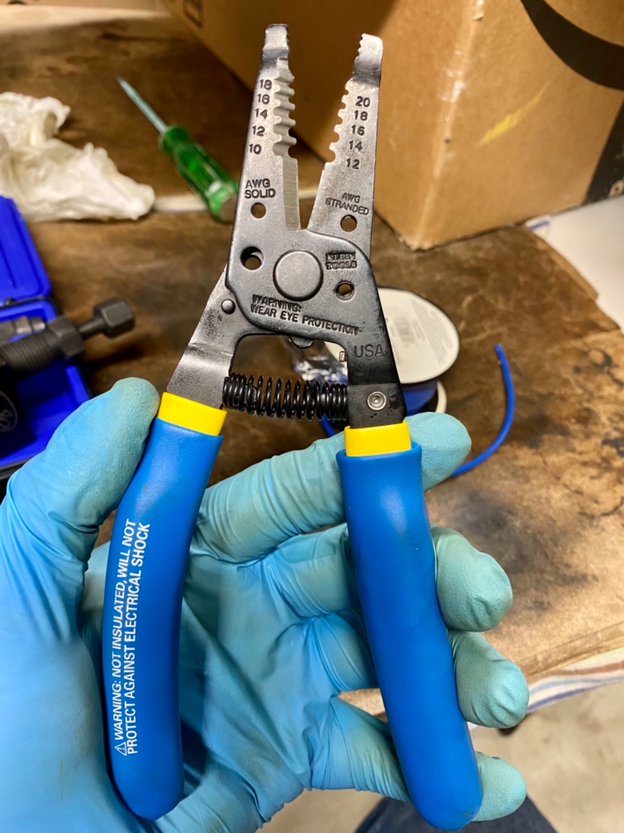 Klein Tools 11055EP Wire Cutter and Stripper, Made in USA, Stranded and Solid Wire Cutter, Cuts Copper customer photo 2