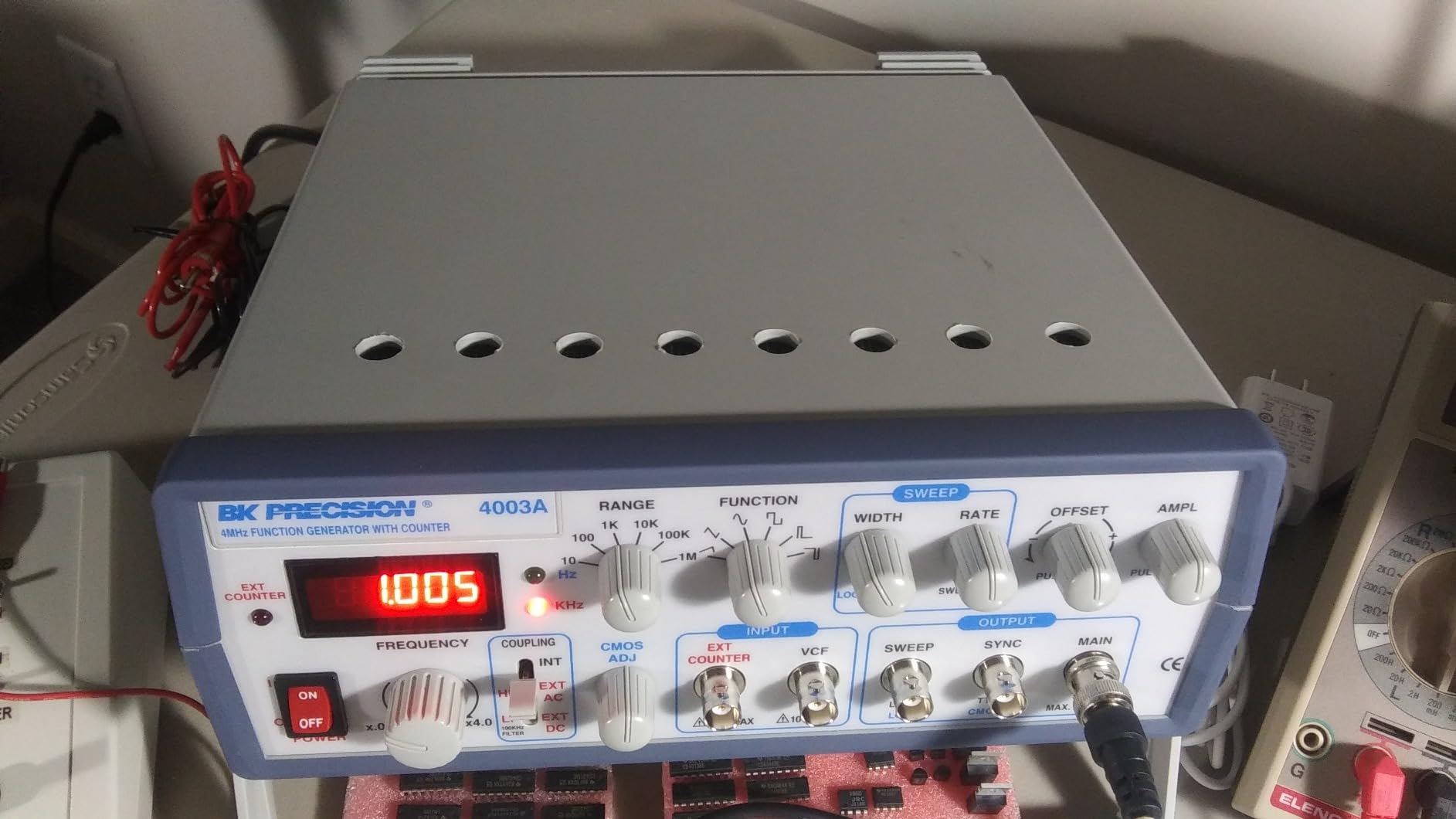 BK Precision 4003A Sweep Function Generator, 5 Digit Red LED, 0.5 Hz to 4 MHz Frequency Range customer photo 1