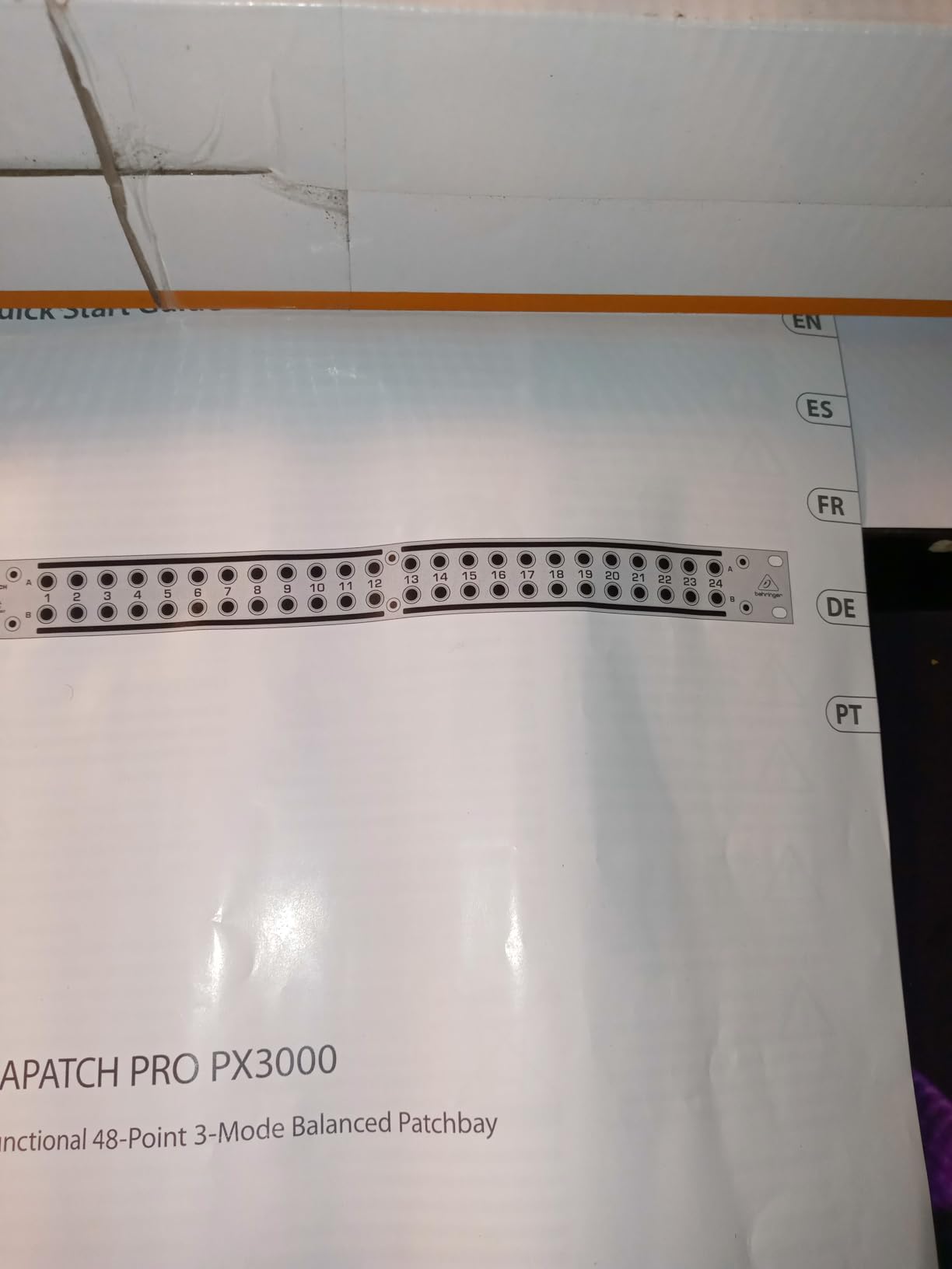 Behringer Ultrapatch Pro Px3000 3-Mode Multi-Functional 48-Point Balanced Patchbay customer photo 2