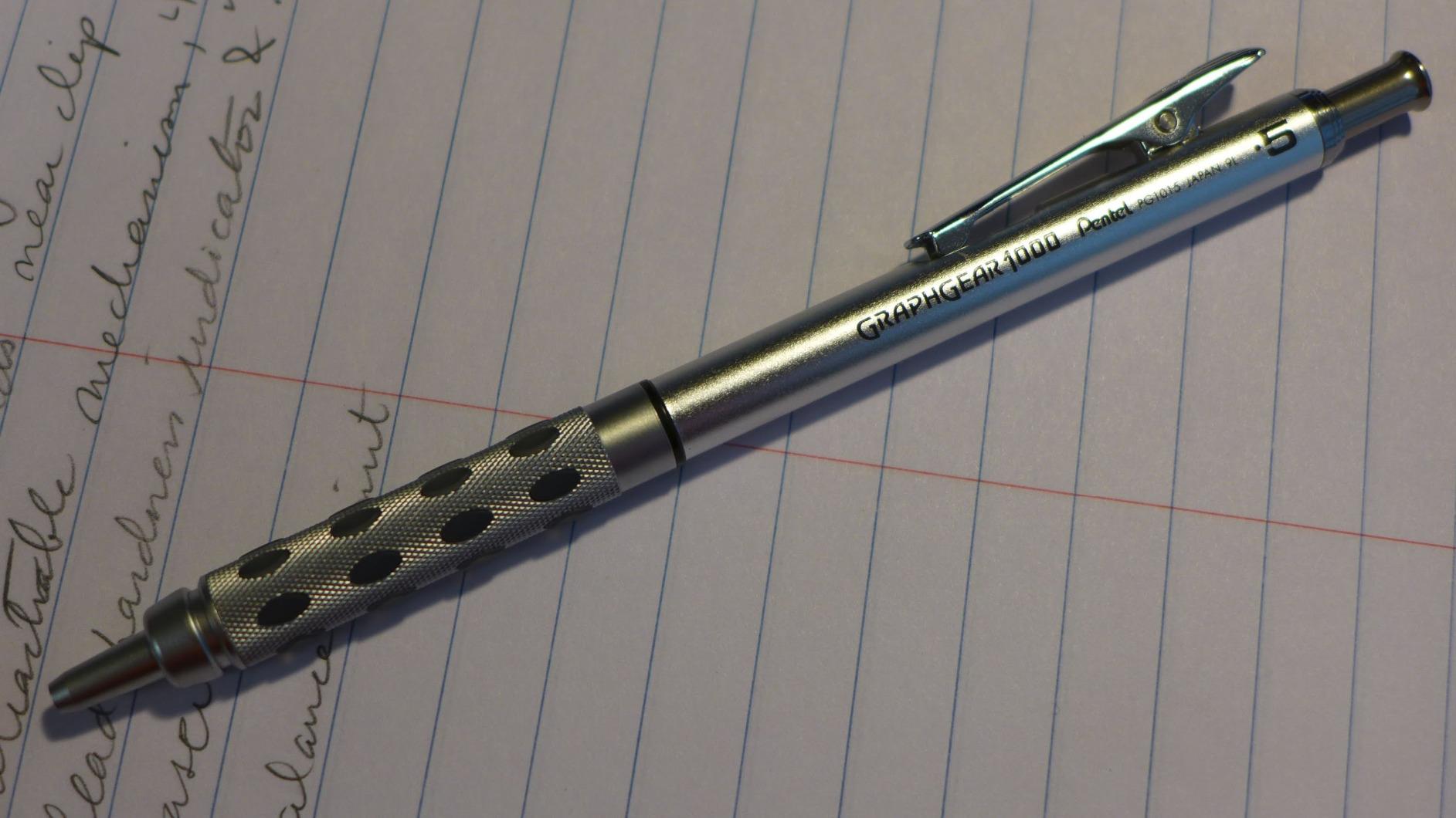 Pentel GraphGear 1000 Mechanical Pencil, (0.5mm) Point Size, Black Barrel, 1 Each (PG1015A) customer photo 2