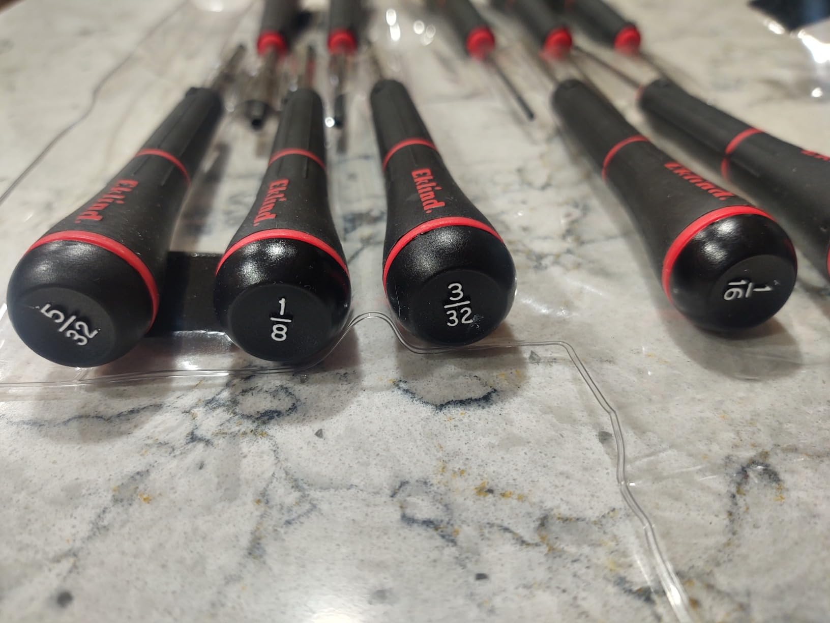 EKLIND 92300 PSD Hex (allen) Precision Screwdriver - 10pc set SAE Inch Sizes .028-5/32 customer photo 1