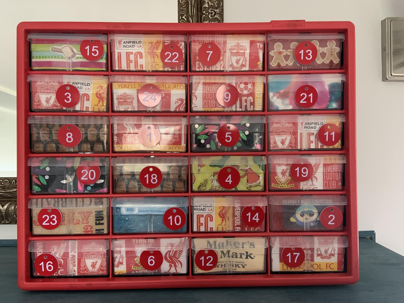 Akro-Mils 44-Drawer Plastic Drawer Storage Cabinet for Garage Organization, Bead Organizer, Building Bricks Storage, Teacher Toolbox, Makeup Organizer, 20