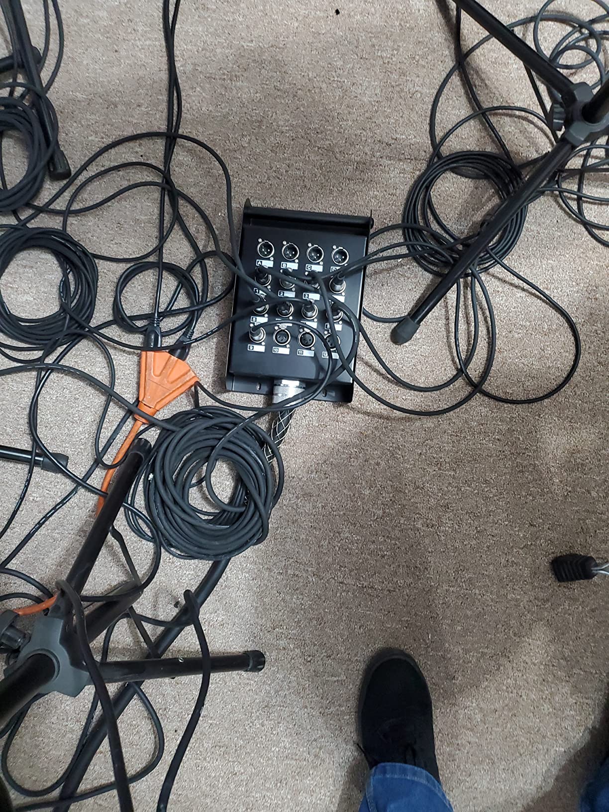 Seismic Audio - 16 Channel XLR Snake Cable 100' Long - 16 Sends and 8 XLR Returns - Color Coded, Numerically Well Labeled - Heavy Duty 100 feet Long customer photo 1