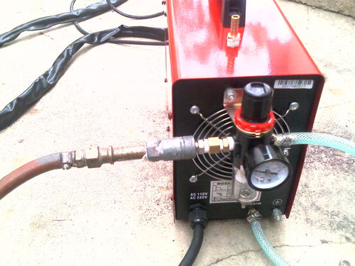 LOTOS LT5000D Plasma Cutter, 2024 Upgraded 5/8 inch 16mm Clean Cut 3/4 inch 20mm Severance Cut 50A Plasma Metal Cutter Machine, Plasma Cutting Equipment, Dual Voltage 120V or 240V, Brown customer photo 2