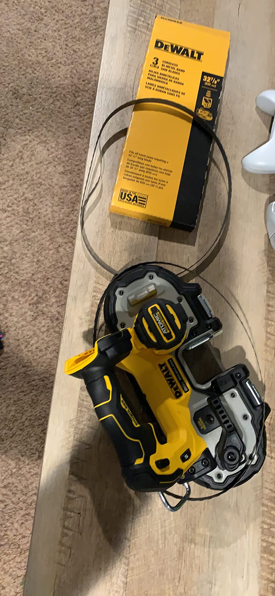 DEWALT Portable Band Saw Blade, 32-7/8-Inch, .020-Inch, 24 TPI, 3-Pack (DW3984C) customer photo 2