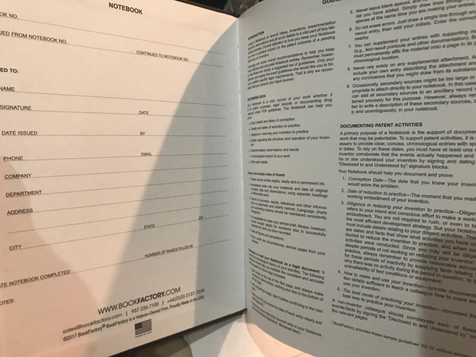 BookFactory Engineering Notebook Engineer Graph Paper Quadrille 4 X 4 Quad Ruled Book - 96 Pages (.25'' Lab Grid Format), 8'' x 10'', Black Cover, Section Sewn Hardbound (Made in USA) customer photo 1