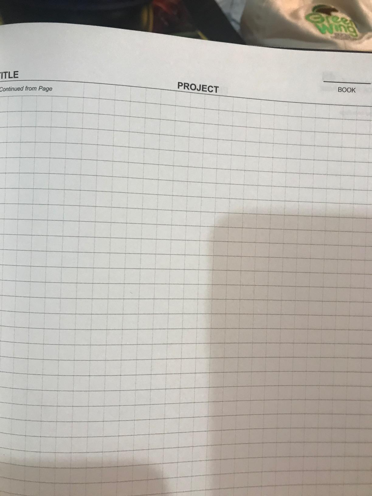 BookFactory Engineering Notebook Engineer Graph Paper Quadrille 4 X 4 Quad Ruled Book - 96 Pages (.25'' Lab Grid Format), 8'' x 10'', Black Cover, Section Sewn Hardbound (Made in USA) customer photo 2