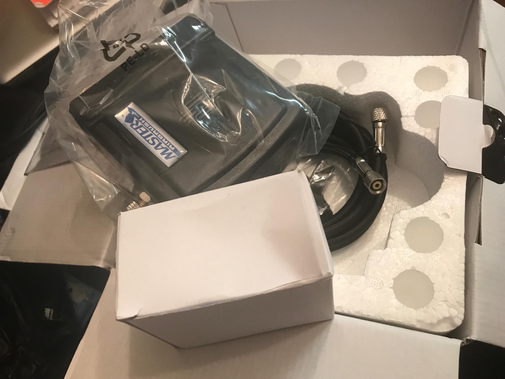 Master Airbrush Multi-Purpose Air Brush Kit with Mini Air Compressor, Gravity Feed Airbrush & Guide Book - Portable Airbrush Kit with Compressor for Nail Art, Miniature Painting Model Cars & Crafts customer photo 2