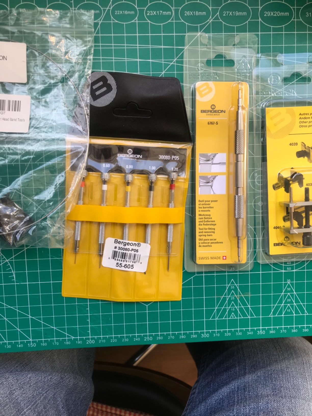 Bergeon 55-605 2868 Set of 5 Chrome Plated Brass Screwdrivers Watch Repair Kit customer photo 1