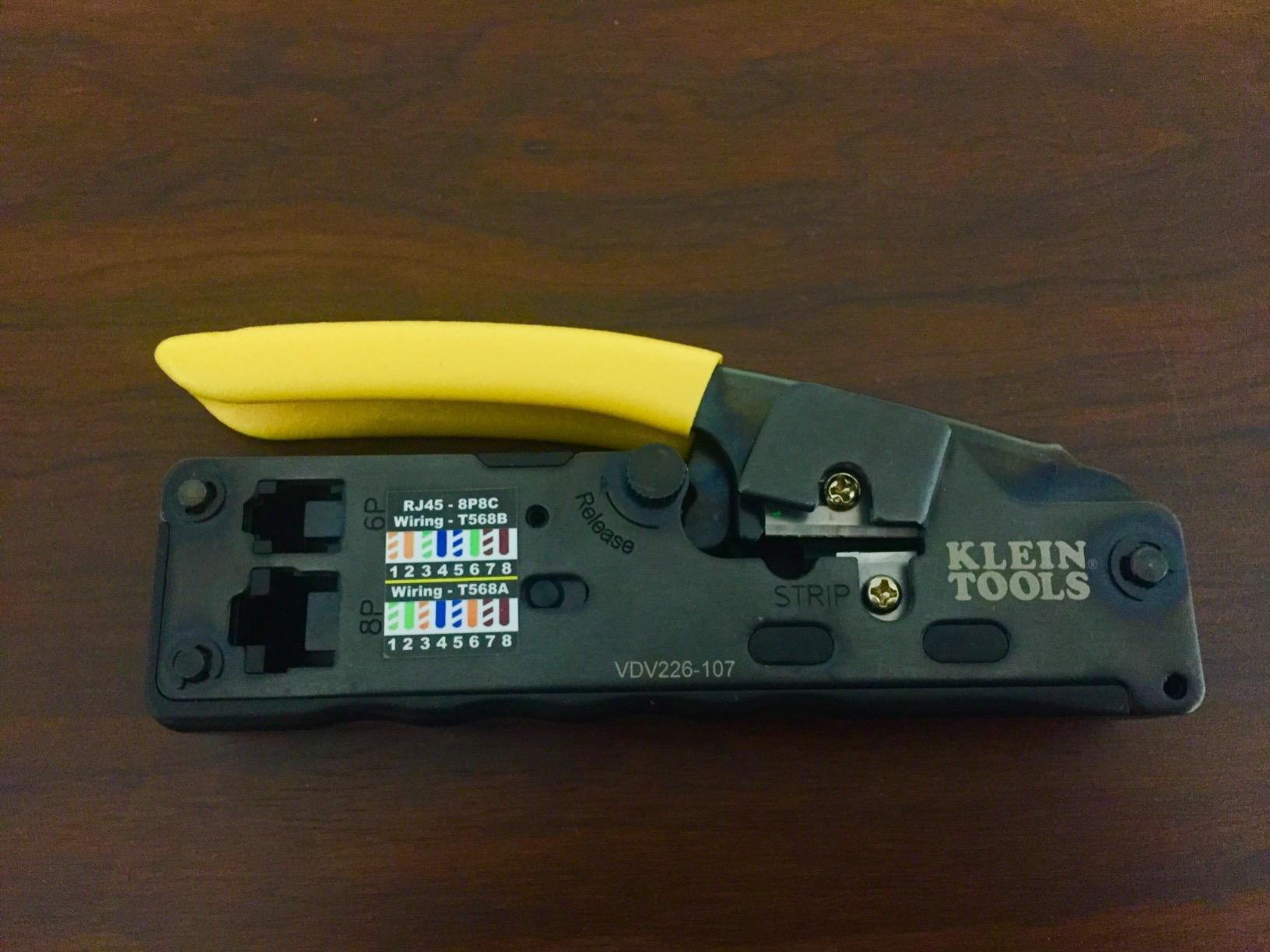 Klein Tools VDV226-107 Compact Ratcheting Modular Data Cable Crimper/Wire Stripper/Wire Cutter, CAT6, CAT5, CAT3, Flat-Satin Voice Cable customer photo 2
