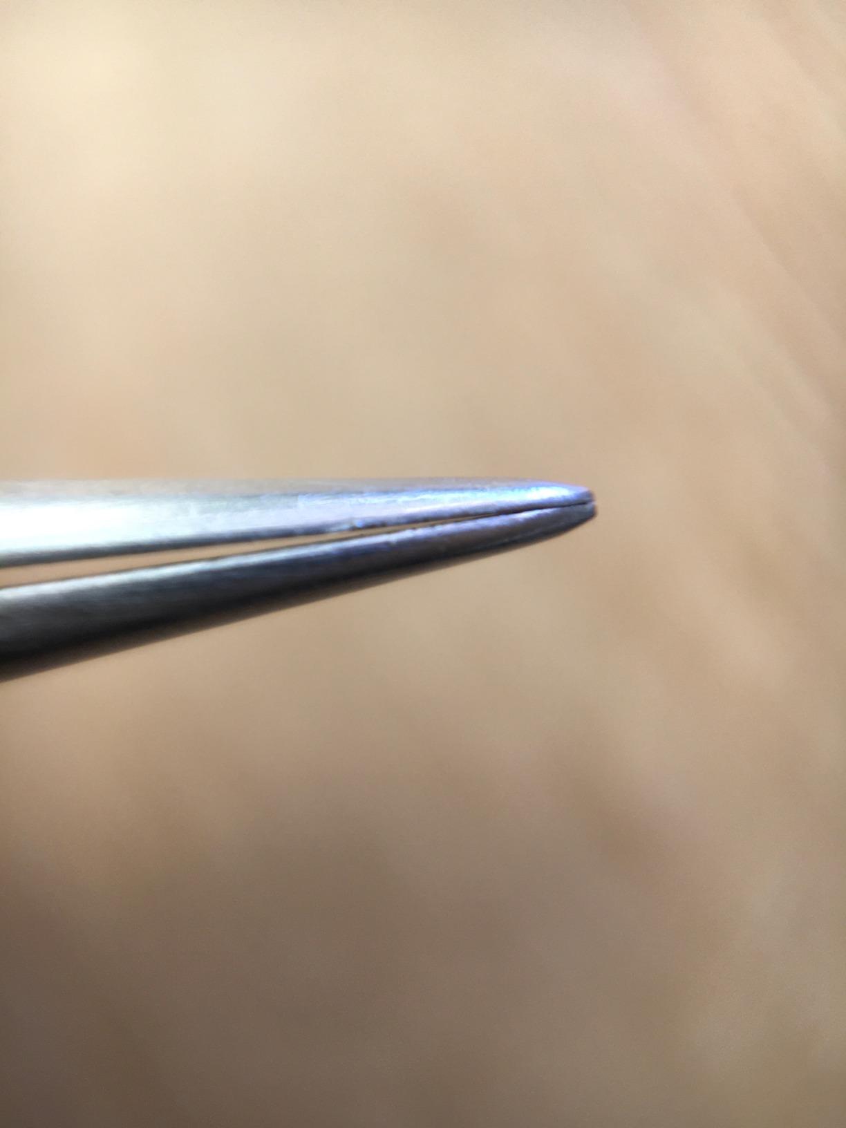 Hakko CHP 3-SA Stainless Steel Non-Magnetic Precision Tweezers with Very Fine Point Tips for Microelectronics Applications, 4-3/4