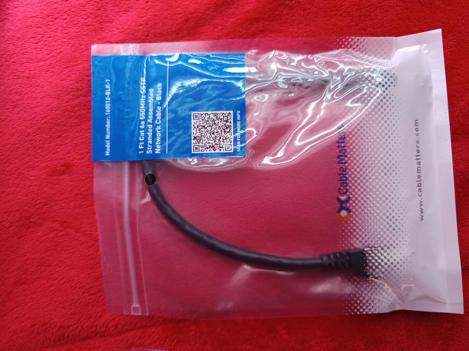 Cable Matters 10Gbps Snagless Shielded Cat 6A Ethernet Cable - 50ft customer photo 1