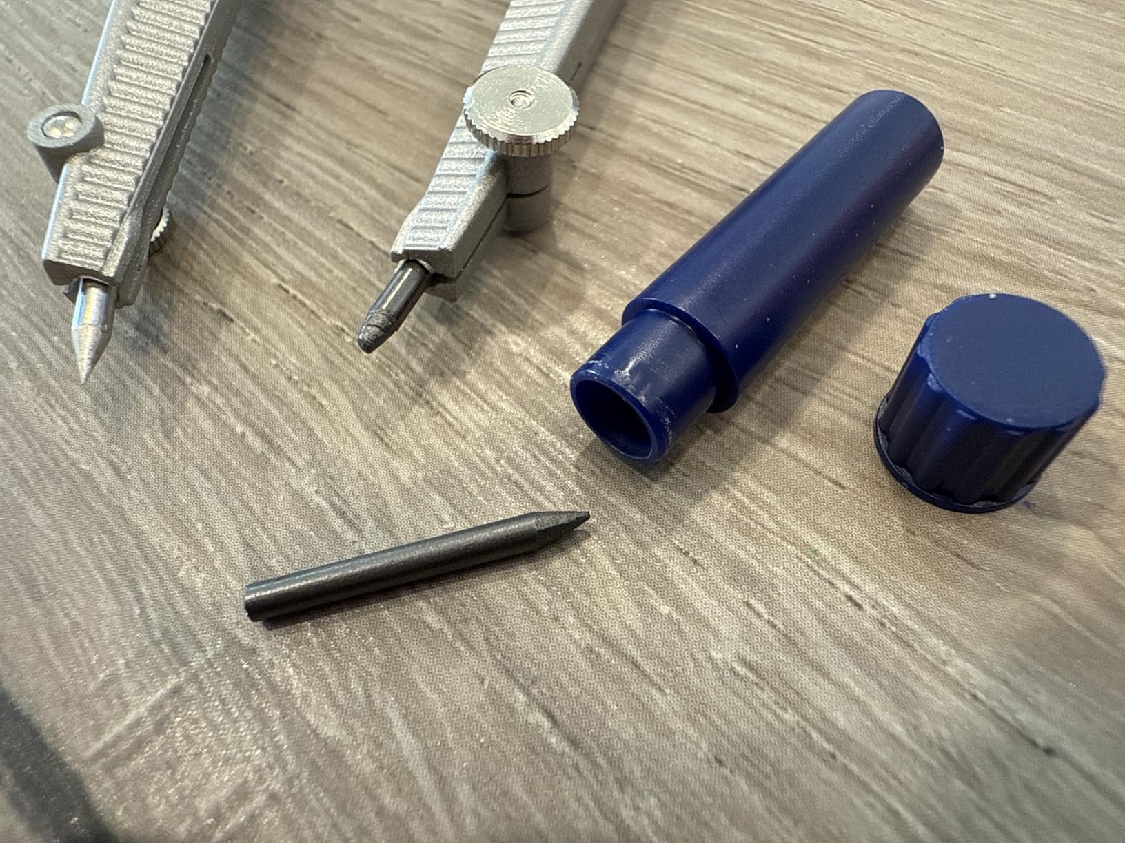 STAEDTLER Advanced Student Compass 2 Piece Set - Metal Compass with Quick-Set Center Wheel, Universal Adapter & Spare Lead, Draws Circles up to 10.25