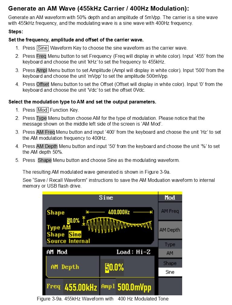 Siglent Technologies SDG810 Siglent Single Channel 10 mhz Bandwidth Signal Generator, Function Generator, Arbitrary Waveform Generator, 125 MSa/s Sampling Rate customer photo 2