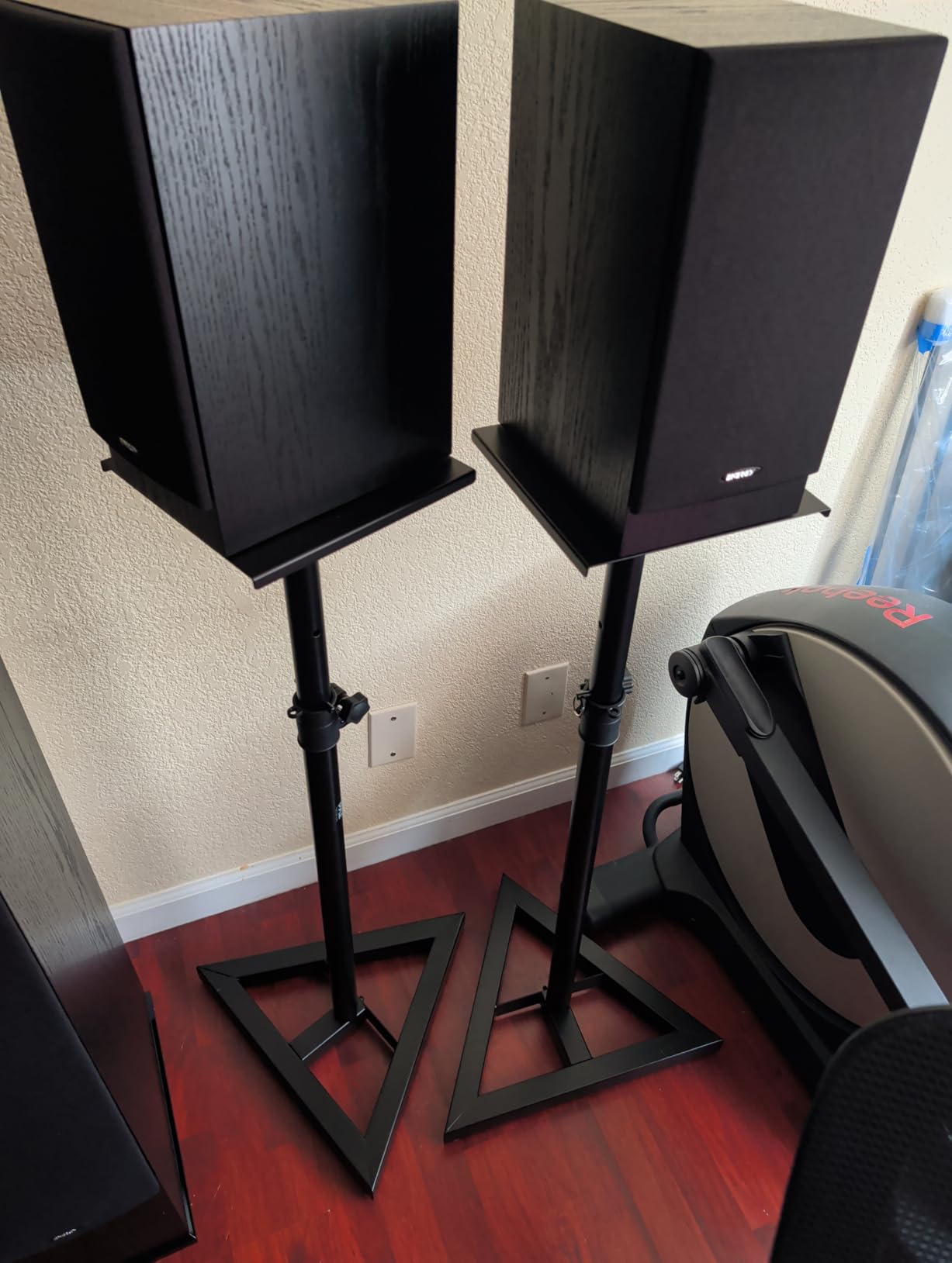 Pyle Speaker Stand Pair of Sound Play 1 and 3 Holder - Telescoping Height Adjustable from 26