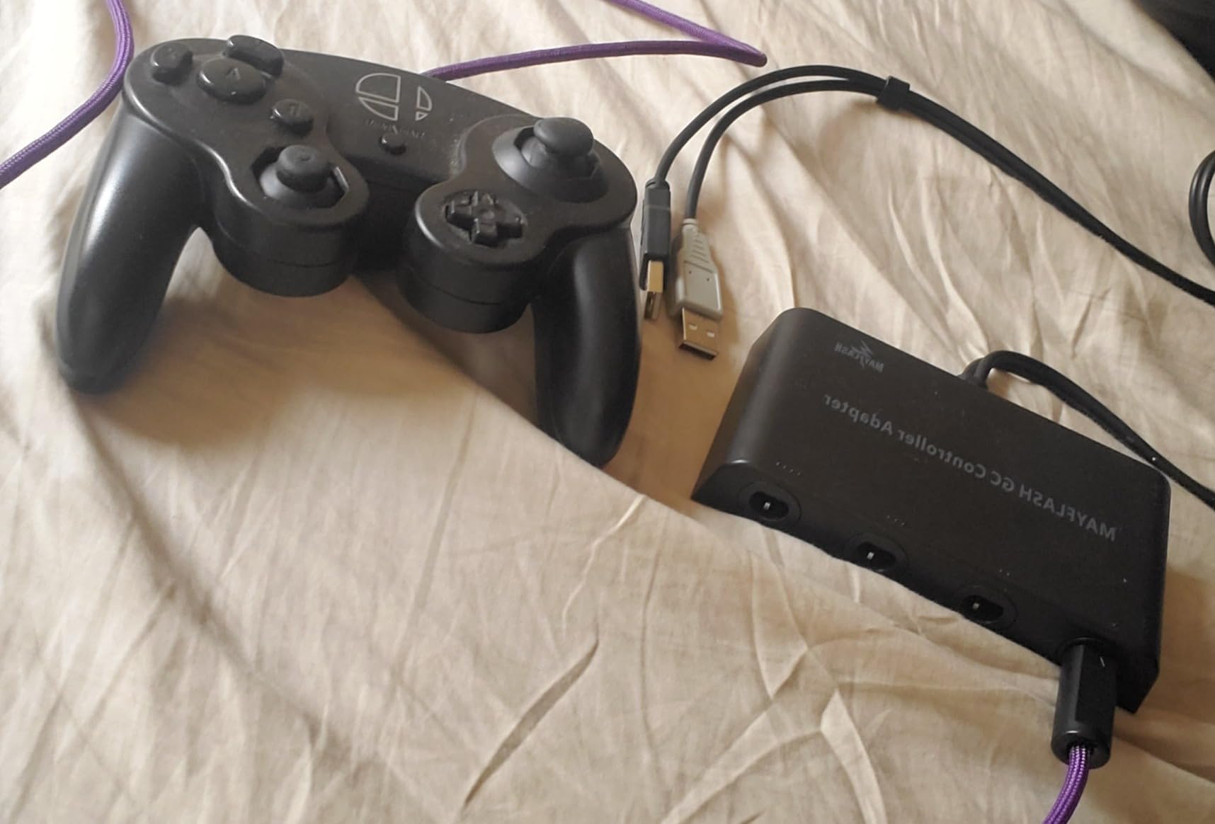 MAYFLASH GameCube Controller Adapter for Wii U, PC Windows and Switch/Switch 2, 4 Ports customer photo 1