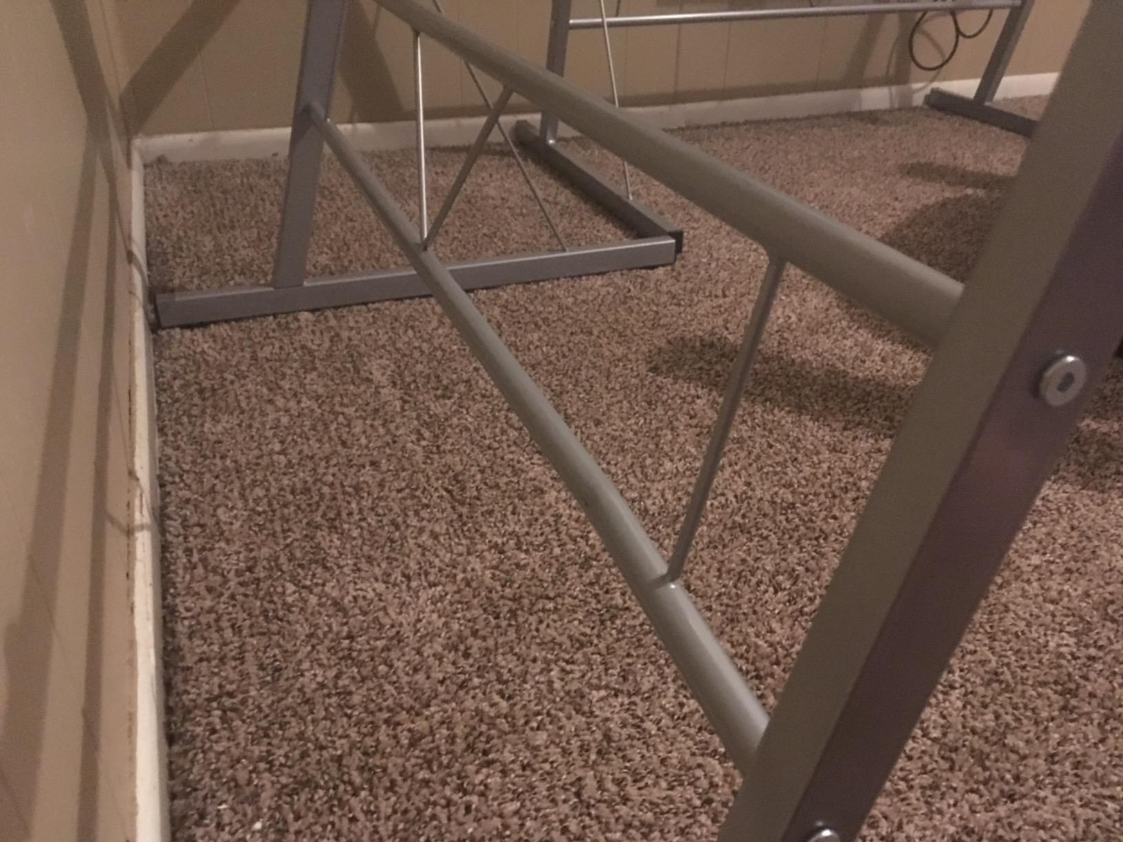 Flash Furniture Glass L-Shape Computer Desk with Silver Metal Frame customer photo 1
