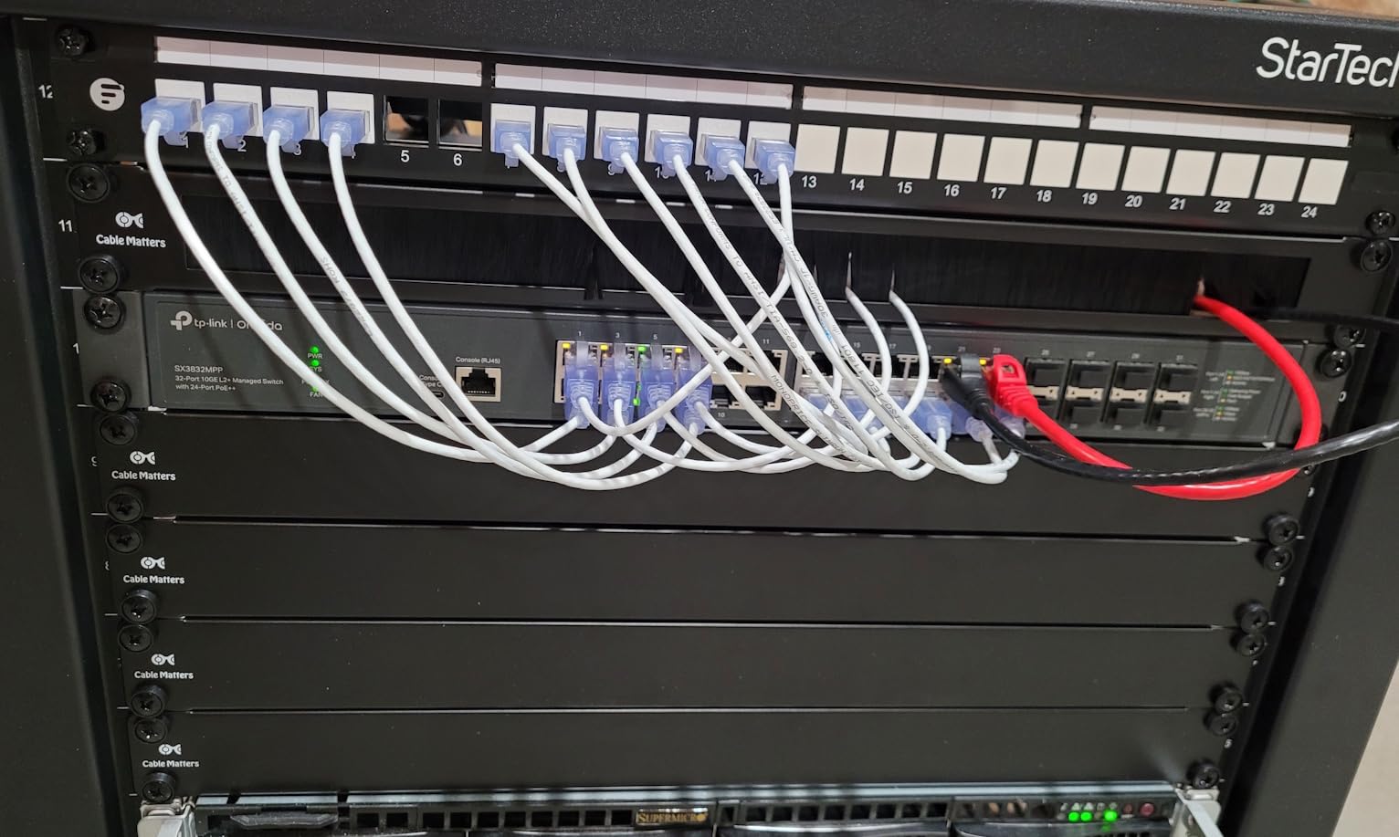 Monoprice Cat6A Ethernet Patch Cable - Snagless RJ45, 550Mhz, 10G, UTP, Pure Bare Copper Wire, 30AWG, 10-Pack, 3 Feet, Blue - SlimRun Series customer photo 2