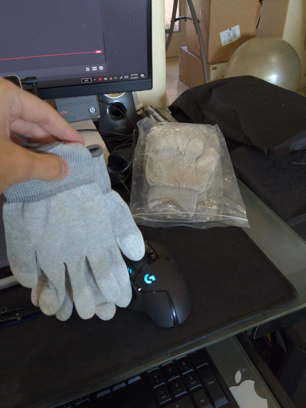 ThxToms ESD Anti Static Gloves, High Resistance Carbon Fiber Protects Your Computer Safe customer photo 1
