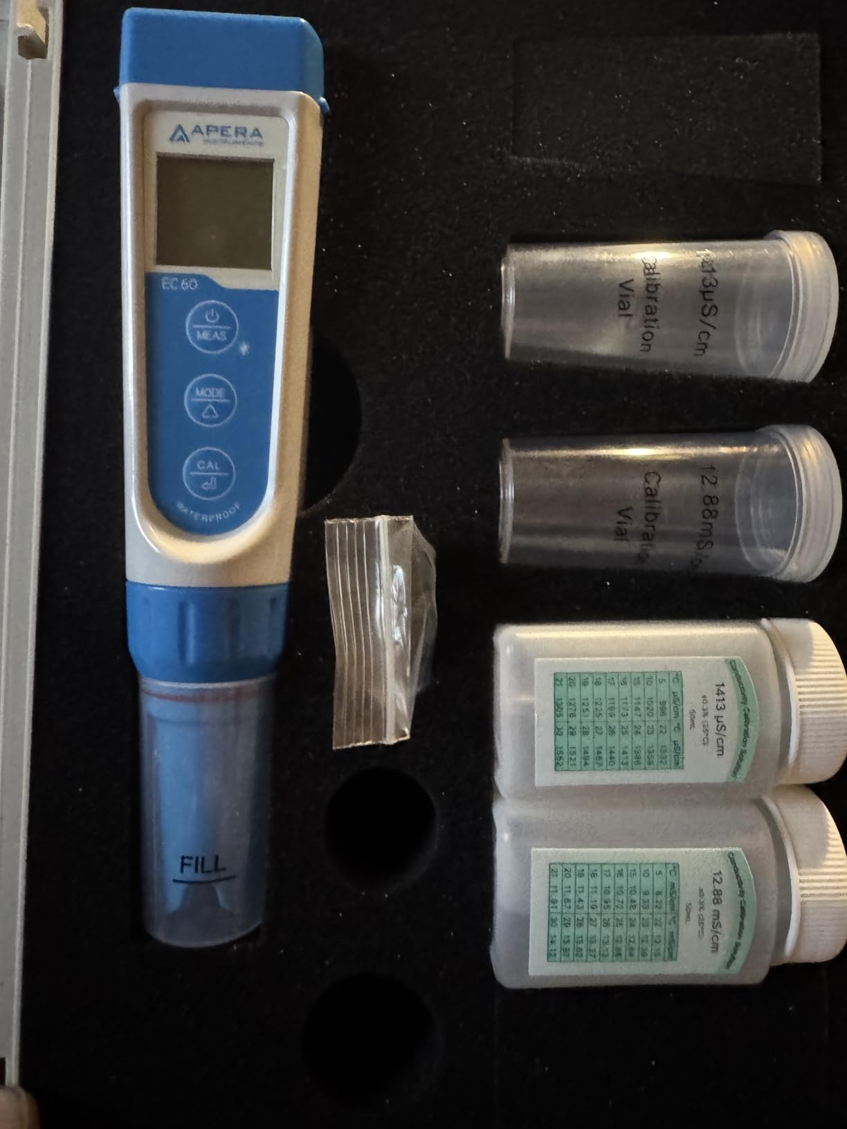 Apera Instruments, LLC-AI314 Premium Series EC60 Waterproof Conductivity Pocket Tester Kit, ±1% F.S Accuracy, Easy Switch of EC/TDS/Salinity, Replaceable Probe customer photo 2