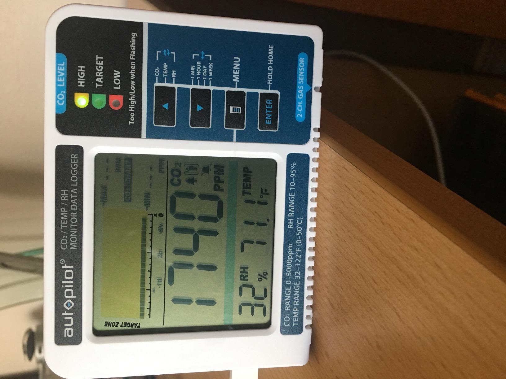 Autopilot Desktop CO2 Monitor & Data Logger customer photo 2