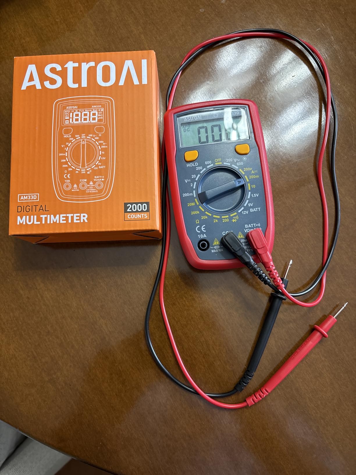 AstroAI Digital Multimeter Tester 2000 Counts with DC AC Voltmeter and Ohm Volt Amp Meter; Measures Voltage, Current, Resistance, Continuity and Diode, Blue customer photo 2