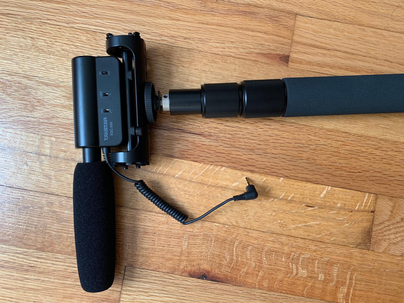 NEEWER NW-7000 Microphone Boom Arm, 3 Section Extendable Handheld Mic Arm with 3/8 inch and 3/8 inch to 5/8 inch Screw Adapter, 3ft to 8ft Adjustable Length customer photo 2