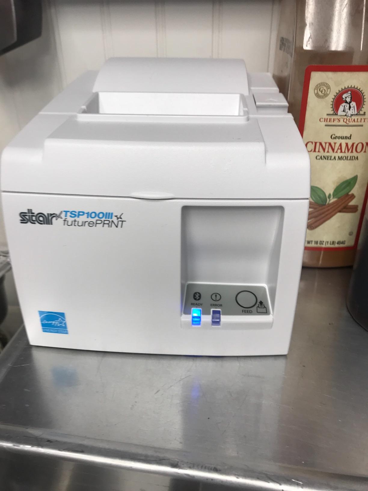 Star Micronics TSP143IIIBi Bluetooth Thermal Receipt Printer for iOS, Android, and Windows with Auto-cutter and Internal Power Supply - White customer photo 1