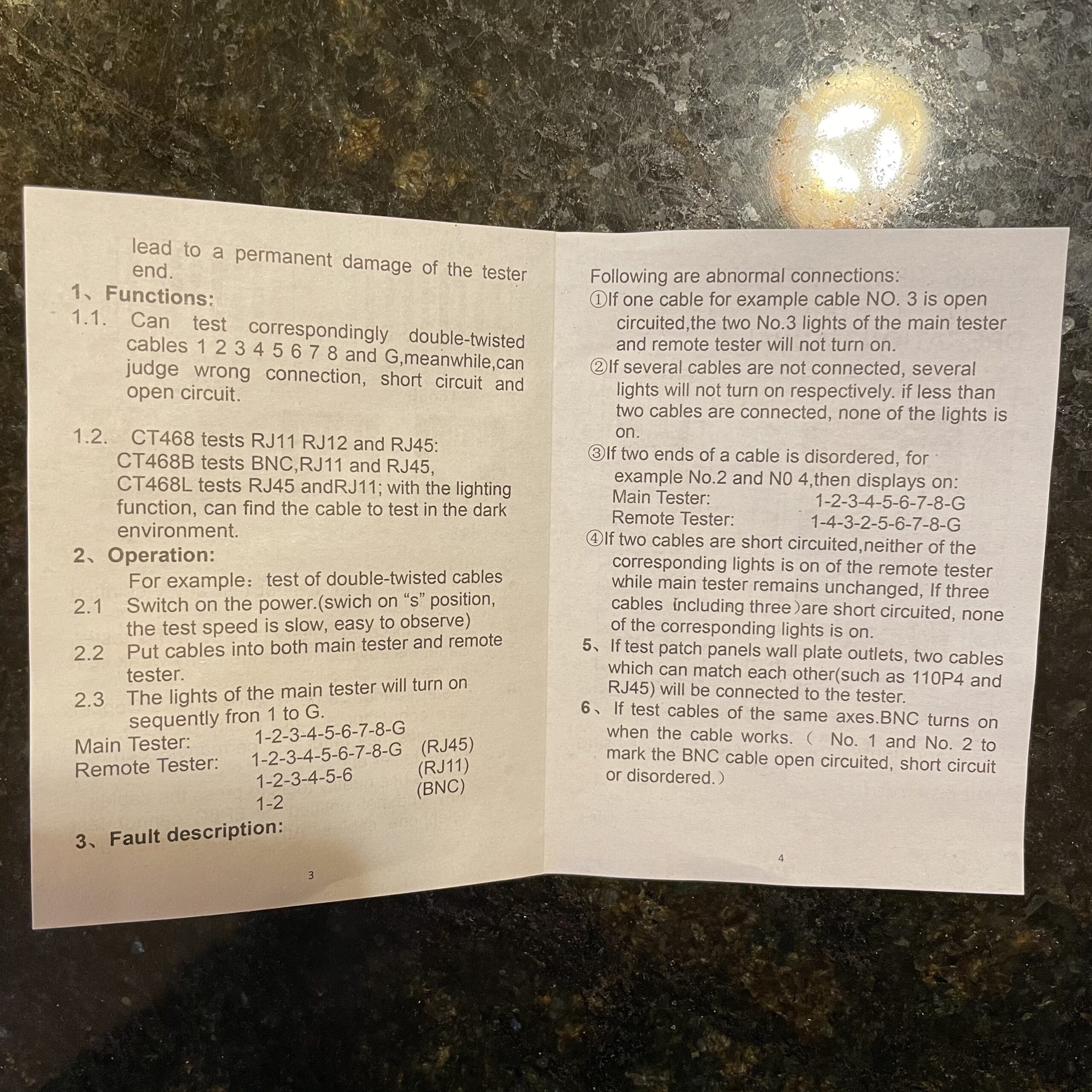 iMBAPrice - RJ45 Network Cable Tester for Lan Phone RJ45/RJ11/RJ12/CAT5/CAT6/CAT7 UTP Wire Test Tool customer photo 2