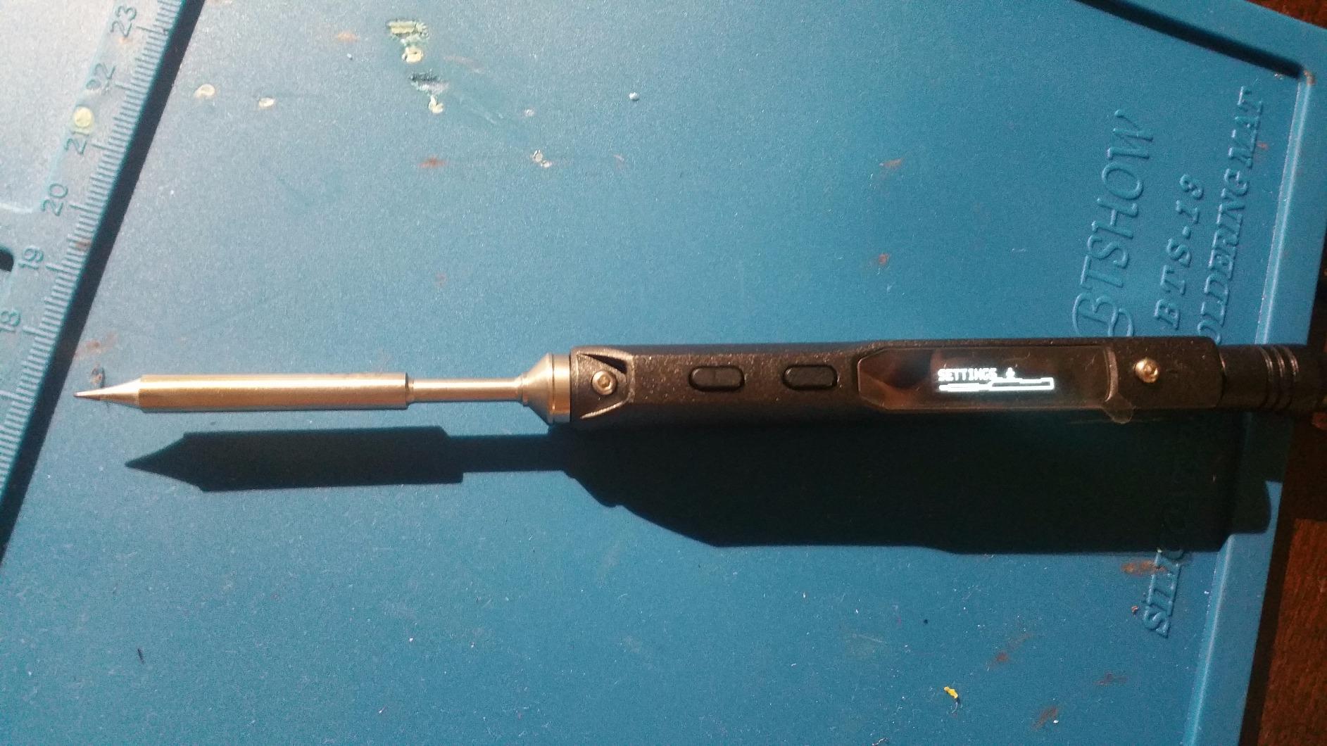 Original TS101 Soldering Iron Station Kit Upgraded from TS100 DC 65W PD 45W Power Programmable Smart Mini Electric Portable Soldering Pen with B2 Solder Tip USB Type C Cable customer photo 1