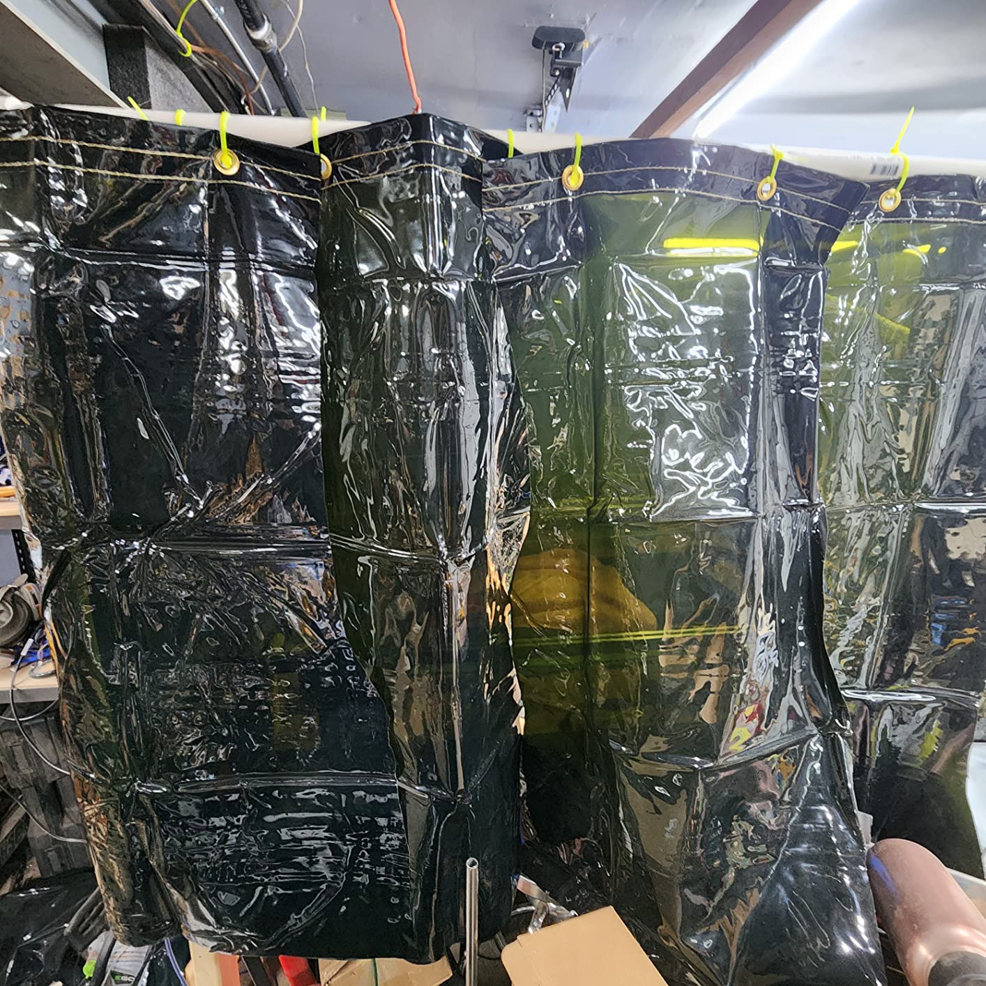 Jackson Safety Wilson Transparent Welding Curtain (Multiple Sizes and Colors), 14-Mil Welding Screen with Standard Grommets customer photo 2