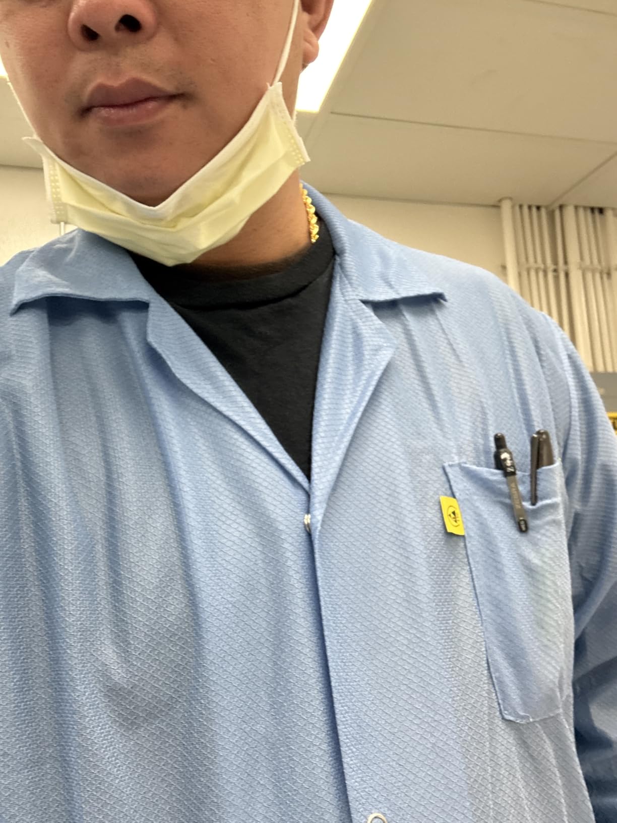 ESD Jacket with Snap Cuff - Level 3 Certified Anti-Static Smock - Lightweight Protective Workwear for Electronics & Labs customer photo 1