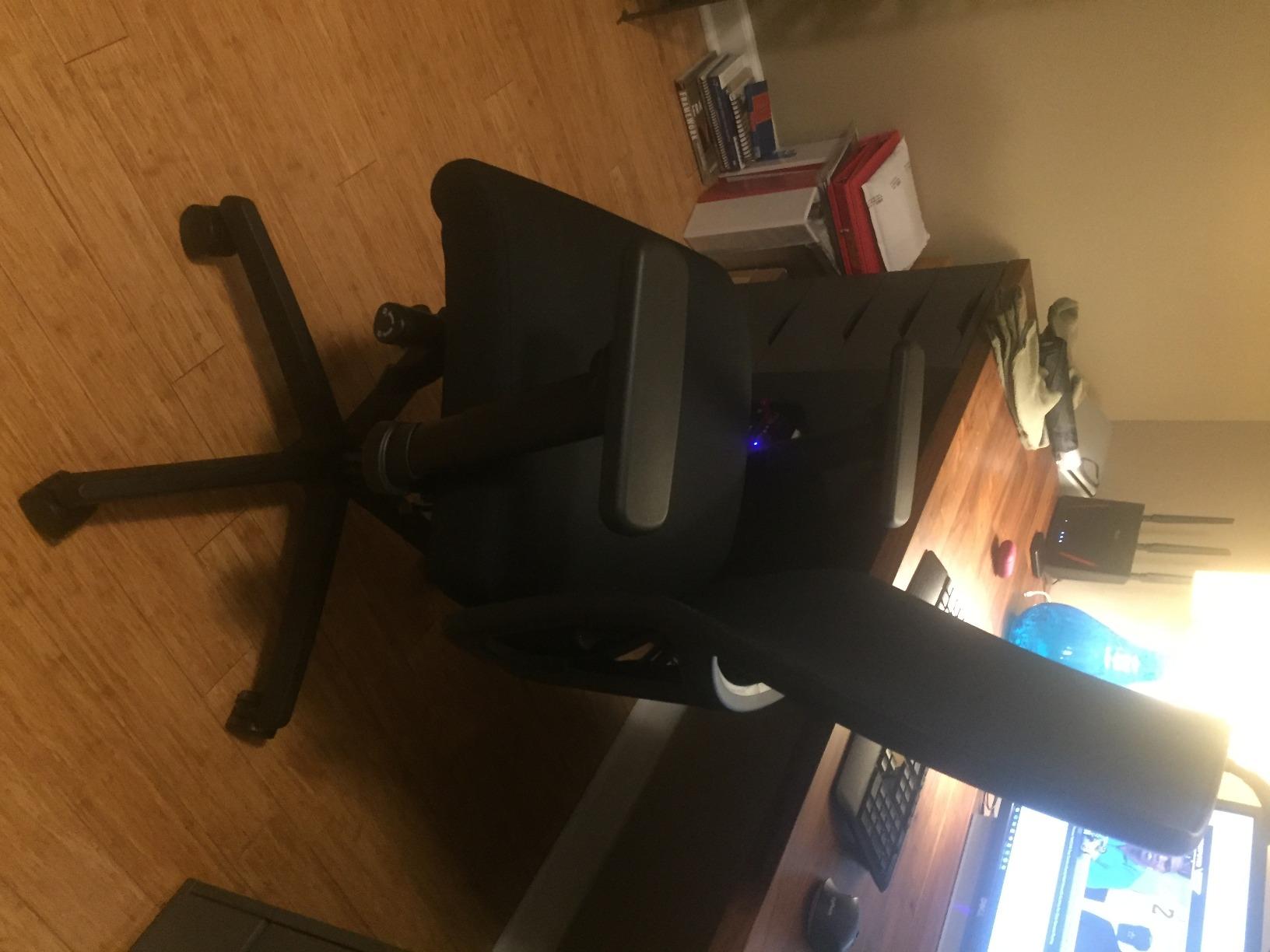 HON Ignition 2.0 Mid Back Task Chair, Advanced Synchro-Tilt Control, Office Chair with Lumbar Support, Height and Width Adjustable Arms, Black Frame, Black customer photo 2