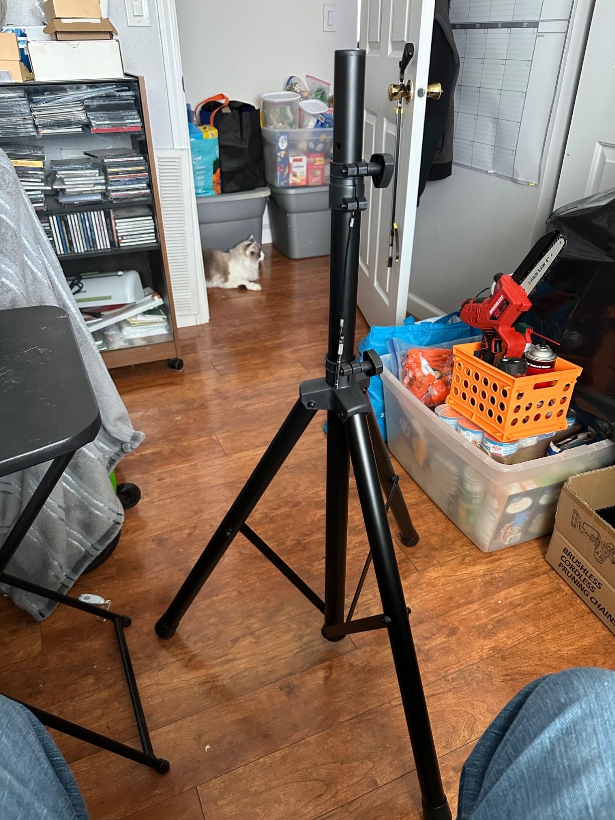 Heavy Duty Portable Antenna Mounting Tripod Stand | Adjustable 47-79 Inches Tall for RFID WiFi Panel Yagi or Omni customer photo 2