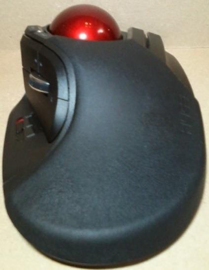 ELECOM HUGE Trackball, 2.4GHz Wireless USB, Index Finger Control, Customizable 8-Button, Large Soft Palm Rest, 52mm Ball, Windows PC Mac (M-HT1DRBK) customer photo 2