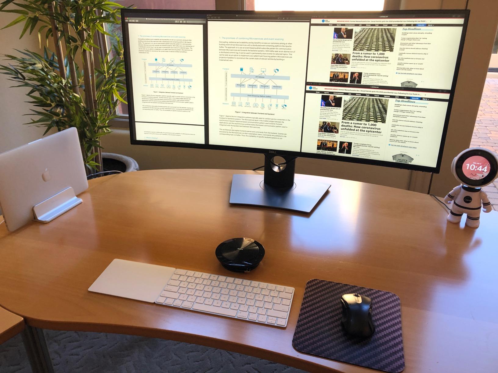 Dell U-Series 38 inch 4K UHD 1600p Ultra Wide Screen LED-Lit Monitor (U3818DW), Black customer photo 2