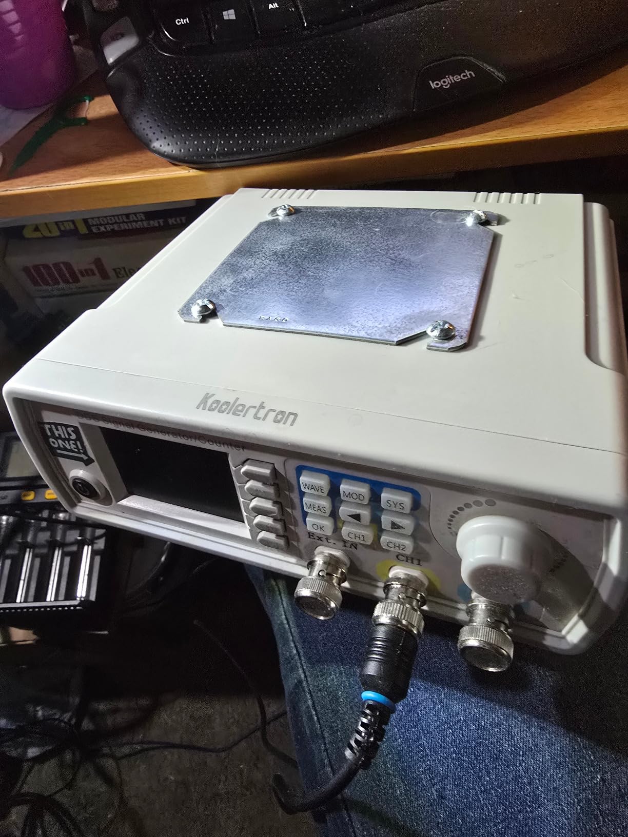 Koolertron Upgraded 60MHz DDS Signal Generator Counter, High Precision Dual-Channel Arbitrary Waveform Function Generator Frequency Meter 200MSa/s customer photo 1