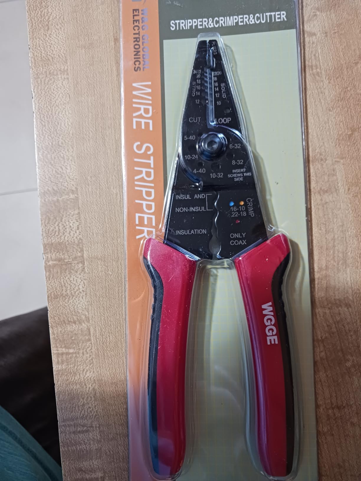 WGGE WG-015 Professional 8-inch Wire Stripper/Crimping Tool, Cable Cutter/Crimper, Wiring and Multi-Function Hand Tool customer photo 2