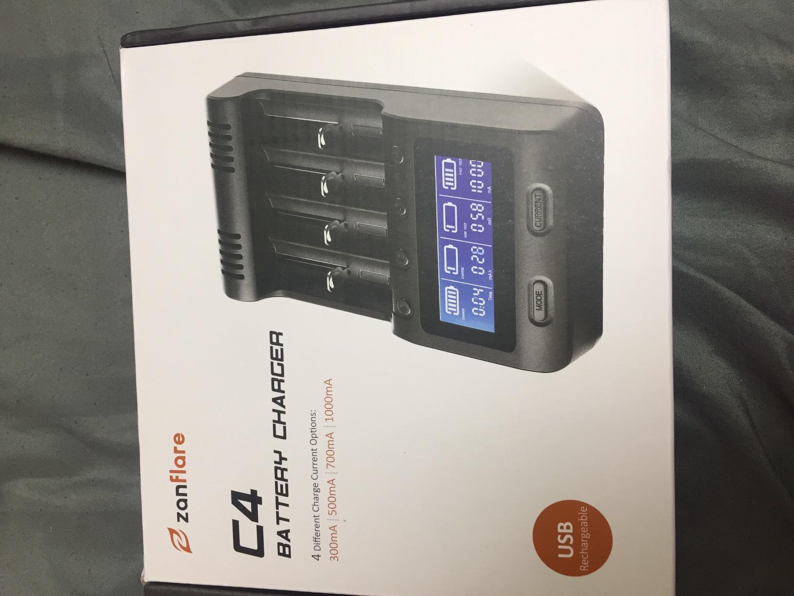 Zanflare C4 LCD Display Speedy Universal Smart Battery Charger, Battery Capacity Analyzer for Rechargeable Batteries customer photo 2