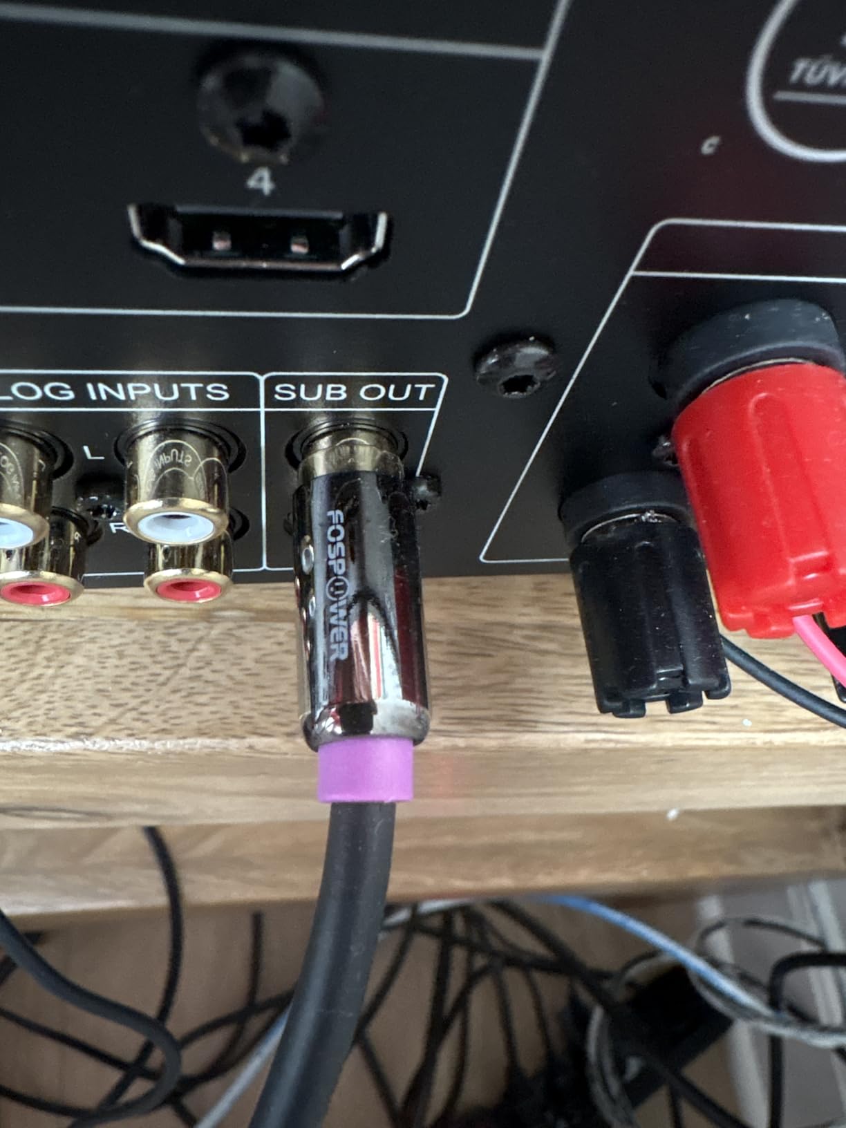 FosPower Subwoofer Cable (10 FT) RCA to RCA Audio Stereo Cable, Male to Male - Dual Shielded Cord | 24K Gold Plated Connector | Corrosion Resistant | Clean Sounding Signal customer photo 1