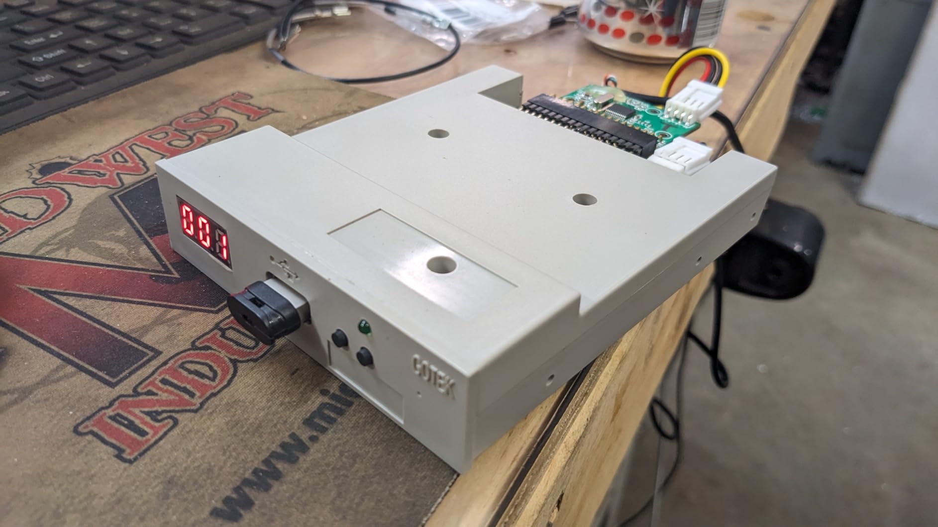 GoTEK SFR1M44-U100 3.5 Inch 1.44MB USB SSD Floppy Drive Emulator Grey customer photo 2