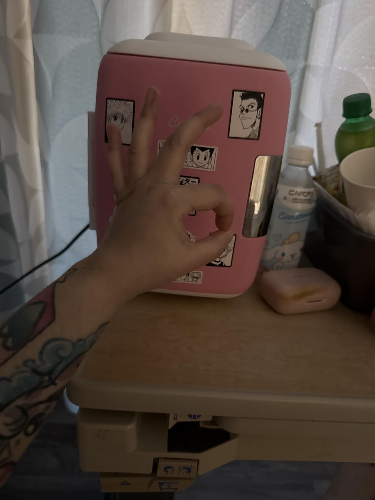 Cooluli Mini Fridge for Bedroom - Car, Office Desk & Dorm Room - Portable 4L/6 Can Electric Plug In Cooler & Warmer for Food, Drinks, Skincare Beauty & Makeup - 12v AC/DC & Exclusive USB Option, Black customer photo 2