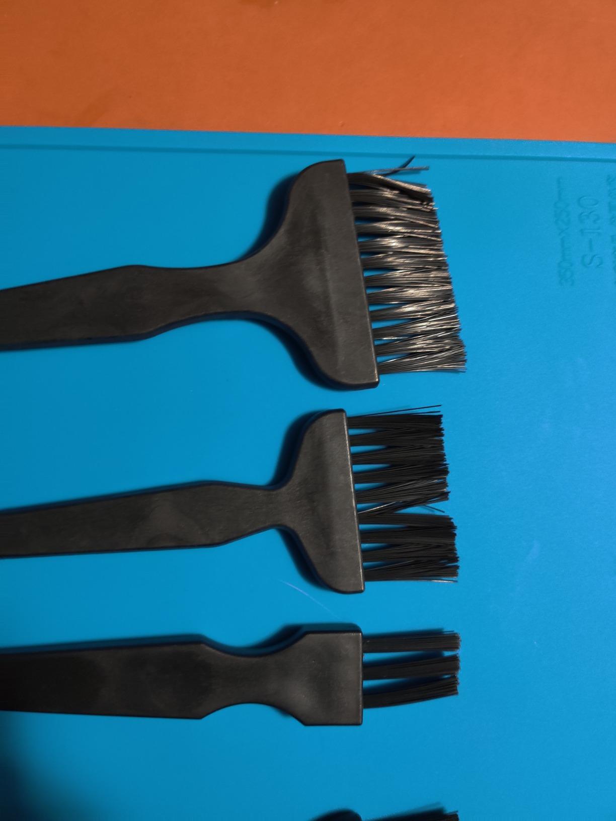 8Pcs ESD Safe Anti Static Brush Set Detailing Cleaning Tool for Mobile Phone Tablet PCB BGA Repair Work customer photo 1