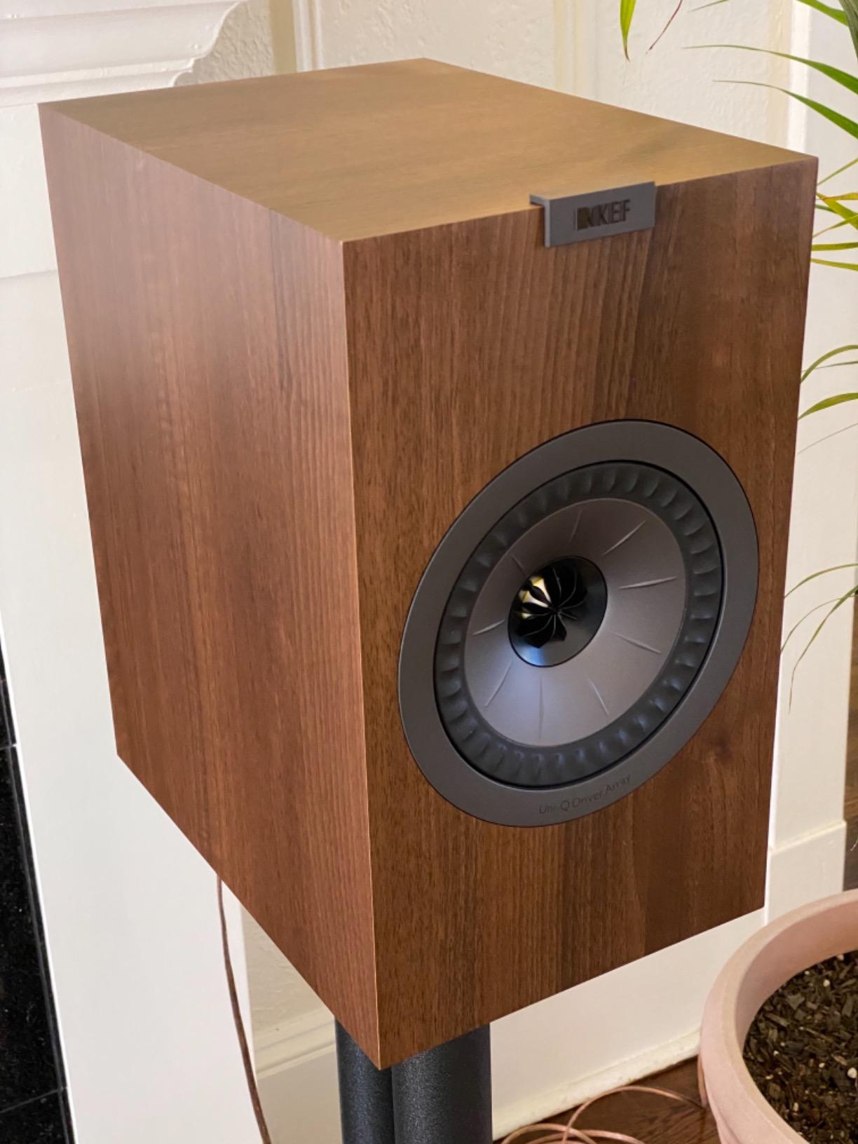 KEF Q350 Bookshelf Speakers (Pair, Walnut) customer photo 1