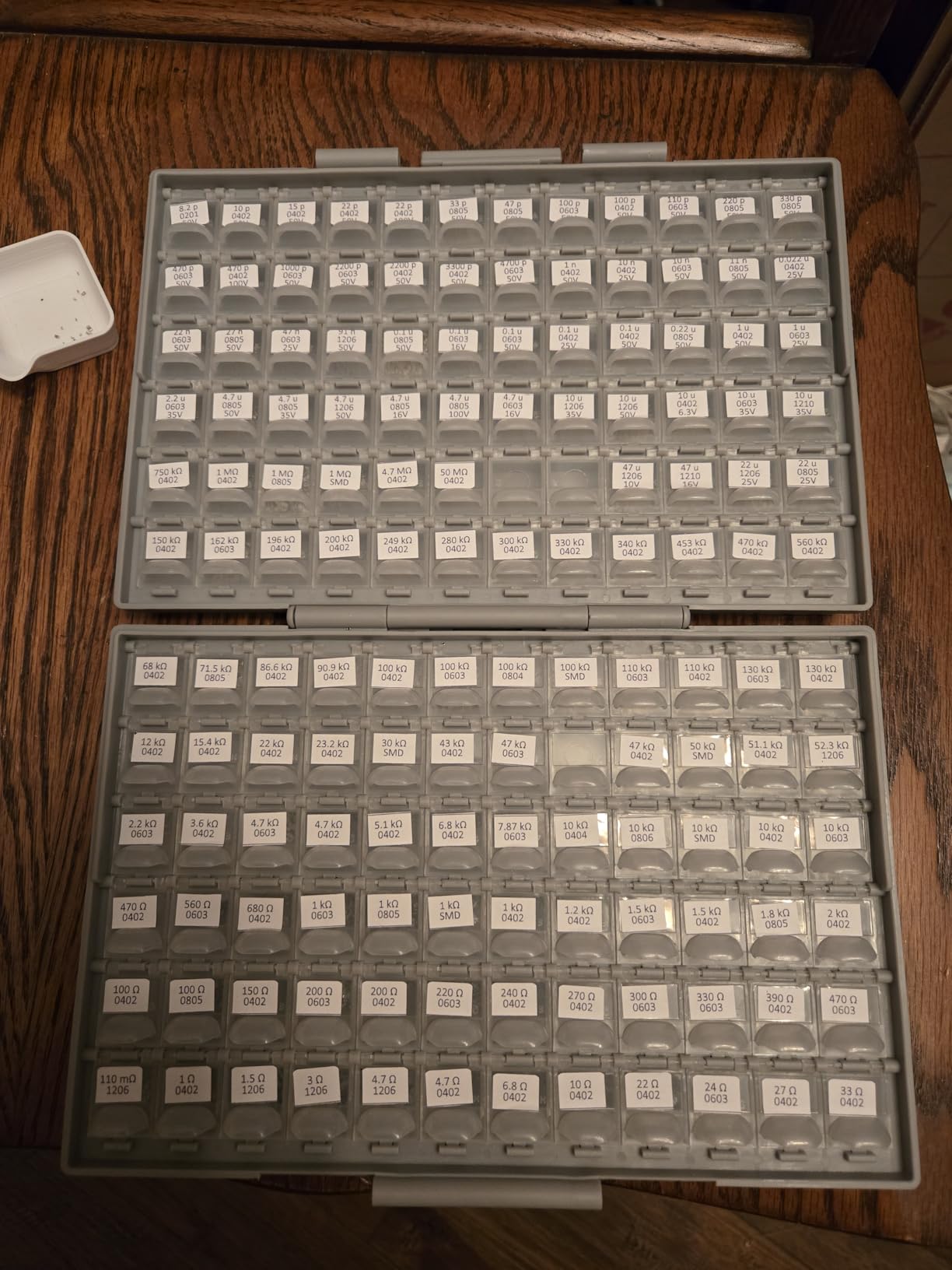 AideTek BOXALL96 96 Lids Enclosure SMD SMT Parts Organizer Surface Mount Box Labels customer photo 2