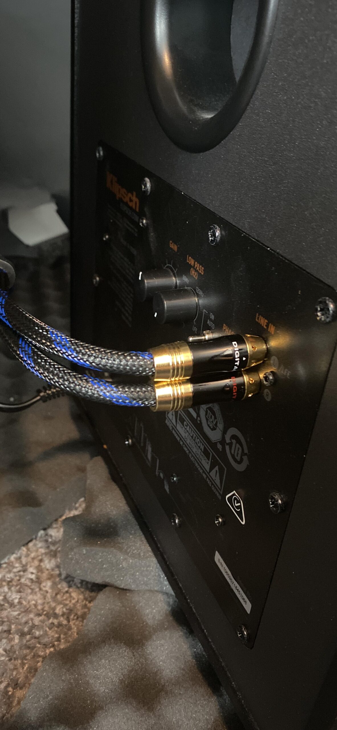 Dual Shielded (OD 8.0mm) 1 RCA Male to 2 RCA Male Audio Cable RCA Y-Adapter Subwoofer Cable (10 Feet) customer photo 2