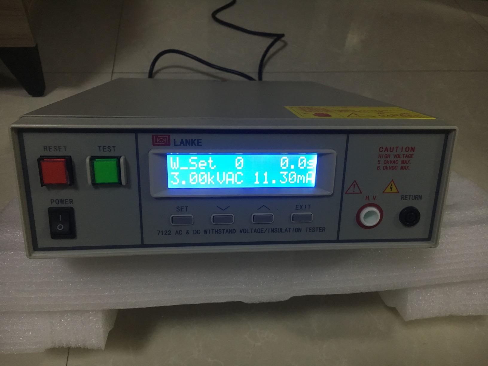 Withstand Hi-Pot AC/DC 0-5KV AC20mA DC10mA 100VA Insulation Resistance Tester (Input Voltage: AC 115/230V) customer photo 1