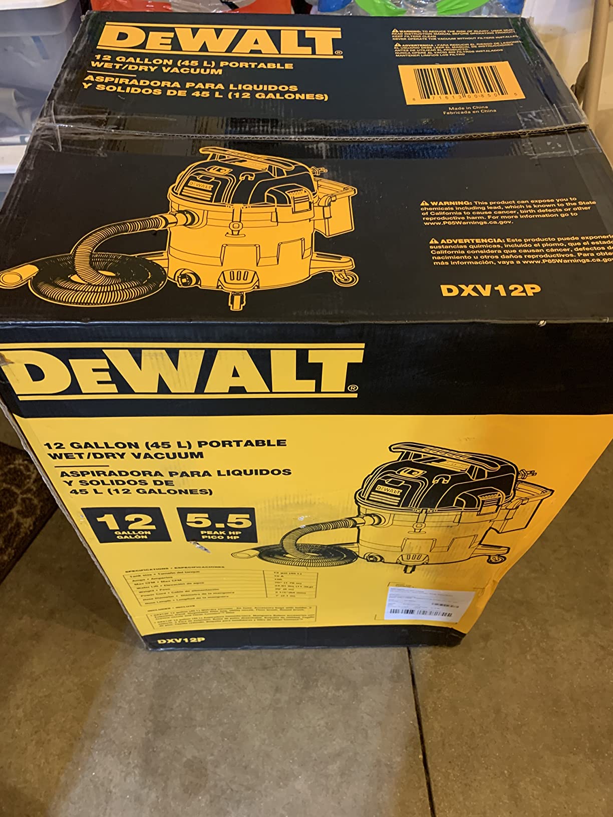 DEWALT DXV16PA 16 Gallon Poly Wet/Dry Vac/Acc, 6.5HP Shop Vacuum Wet/Dry for Jobsite/Workshop customer photo 1