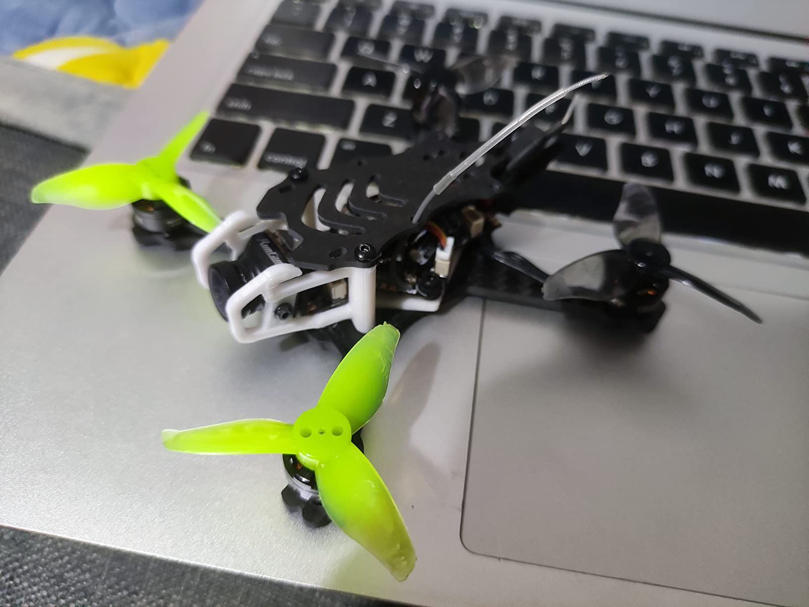 Usmile ALFA-Genie110 110mm 2.4 inch FPV Frame Stretch X Micro Carbon Fiber Quadcopter Frame Kit Mini Quad FPV Racing Drone with 2.5mm Arm Support for Runcam Micro Swift, Micro Sparrow FPV Camera customer photo 1